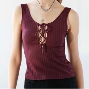 Project Social T Urban Outfitters Tank Top Maroon Small